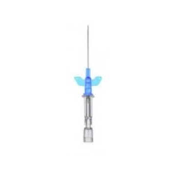 Aghi cannula 1 via B.Braun Introcan 22Gx25mm Blu, con alette, in FEP - conf.50