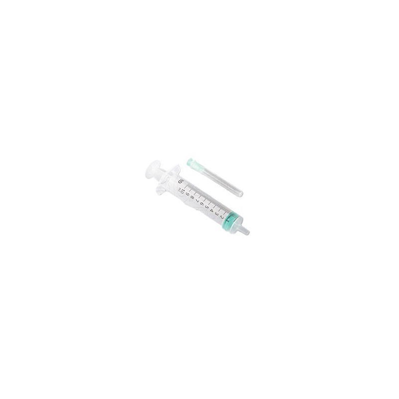 Siringhe BD Emerald 10 ml con ago montato - cono Luer centrale 21G x 1 ½” - 0,8 x 40 mm - Conf.100 pz. Siringhe BD Emerald 10 ml con ago montato - cono Luer centrale 21G x 1 ½” - 0,8 x 40 mm - Conf.100 pz.