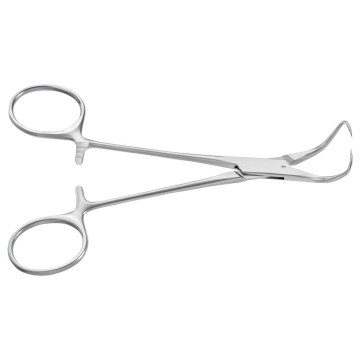 Pinza Fissateli Backhaus Aesculap - Curva - Punte Acute - 13,5 Cm - BF433R