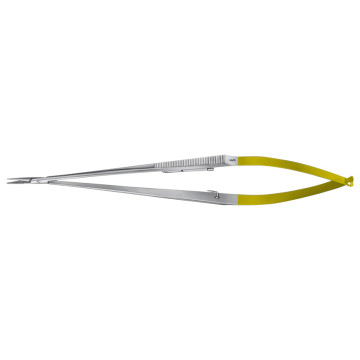 Porta-Aghi Castroviejo Durogrip Aesculap In Ct - Retto - 0,2/18 Cm - BM004R