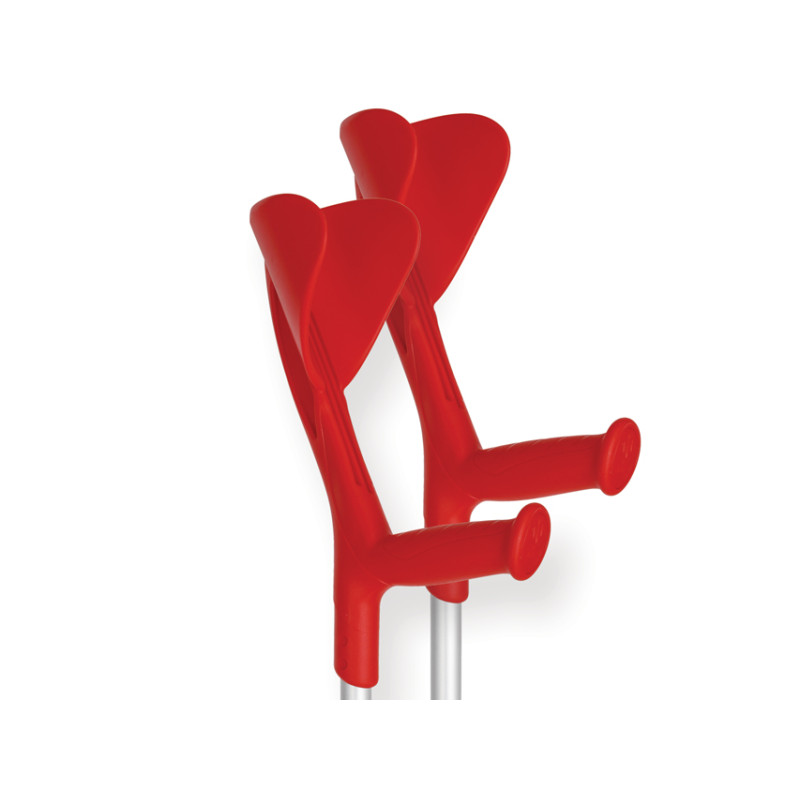Stampelle Evolution - Rosso/Grigio - 1 Paio Stampelle Evolution - Rosso/Grigio - 1 Paio