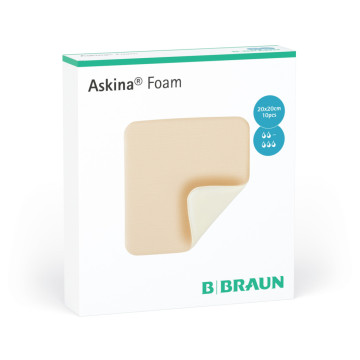 Askina Foam Medicazione in schiuma bi-strato 20x20cm - conf.10