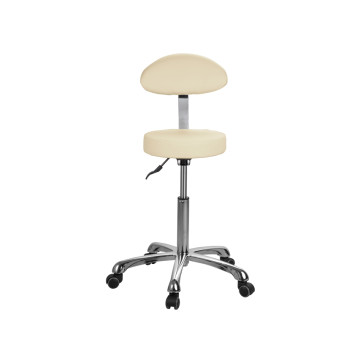 Sgabello Con Schienale - Beige Chiaro