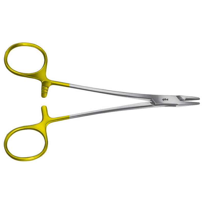 Porta-Aghi Baby-Crile-Wood Durogrip Aesculap In Ct - Retto - 14,5 Cm - BM016R Porta-Aghi Baby-Crile-Wood Durogrip Aesculap In Ct - Retto - 14,5 Cm - BM016R