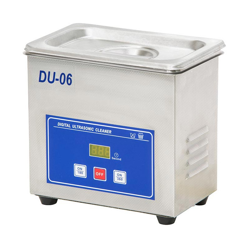 Bagno ad ultrasuoni digitale con capacità: 0,6 Lt. Display luminoso Bagno ad ultrasuoni digitale con capacità: 0,6 Lt. Display luminoso