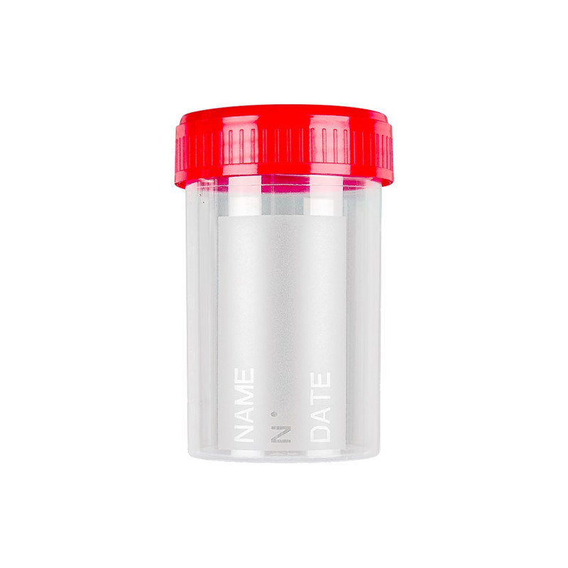 Contenitori urina 60 ml in pp tappo a vite - sterile - Conf.600 pz. Contenitori urina 60 ml in pp tappo a vite - sterile - Conf.600 pz.