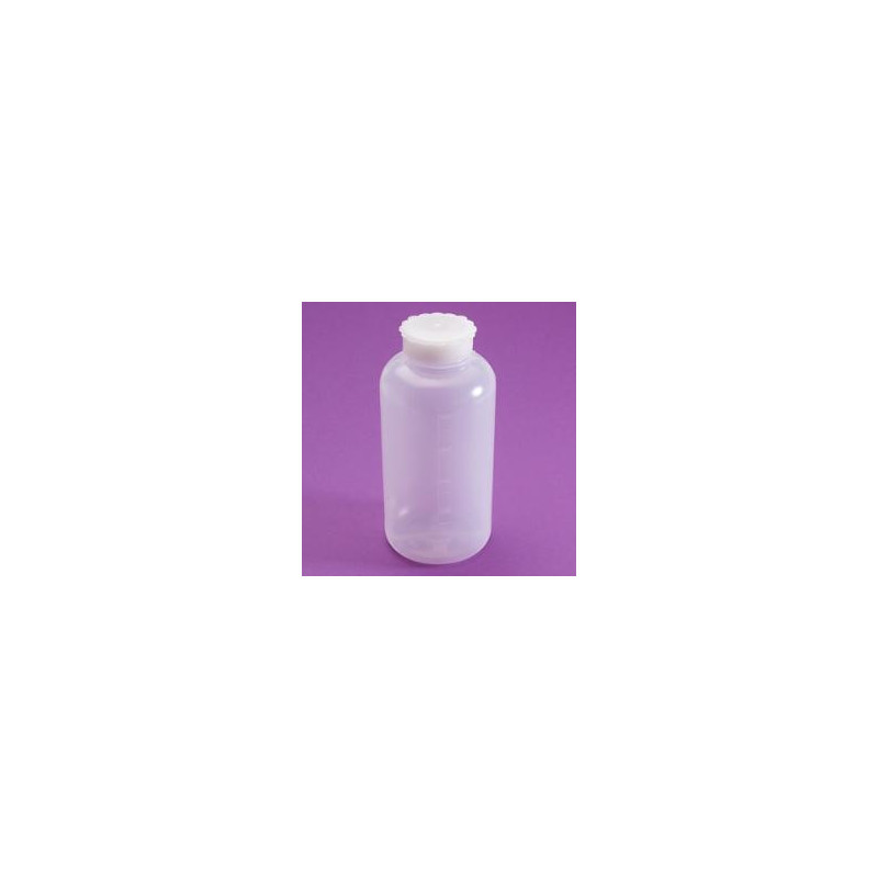 Bottiglia graduata collo largo in LDPE, tappo a vite con guarnizione 1000 ml - conf.40 pz. Bottiglia graduata collo largo in LDPE, tappo a vite con guarnizione 1000 ml - conf.40 pz.