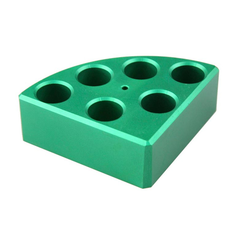 Blocchi riscaldanti portaprovette verde - 6 posti da 8 ml Argolab Blocchi riscaldanti portaprovette verde - 6 posti da 8 ml Argolab