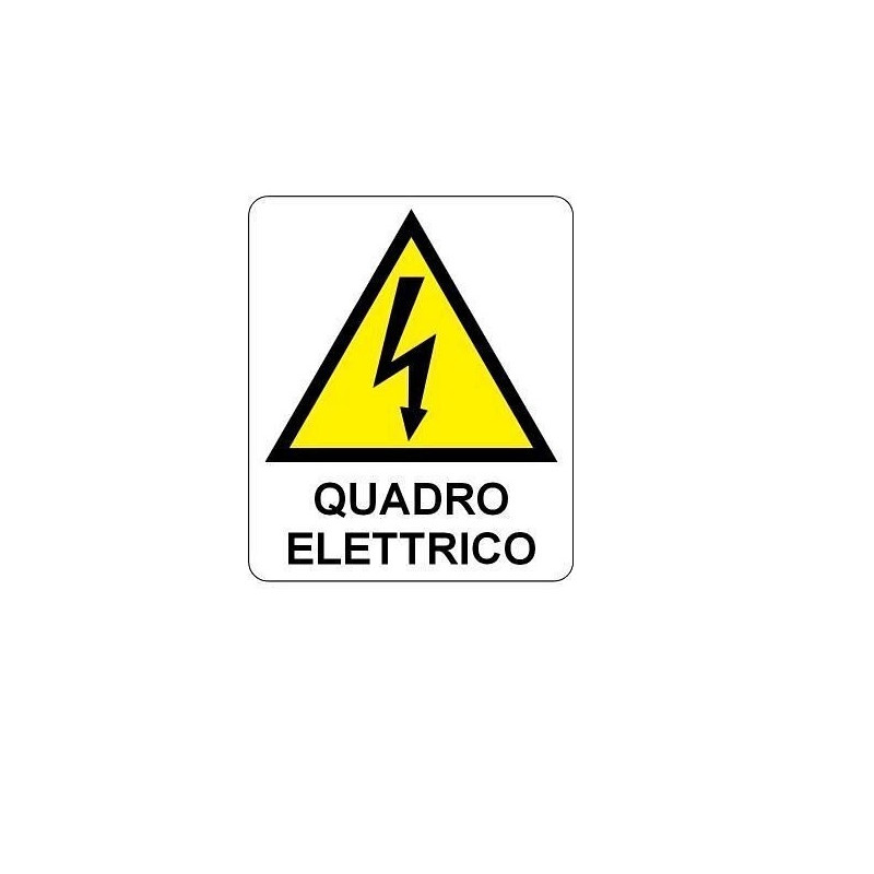 Cartello in alluminio QUADRO ELETTRICO - 145x185 mm Cartello in alluminio QUADRO ELETTRICO - 145x185 mm