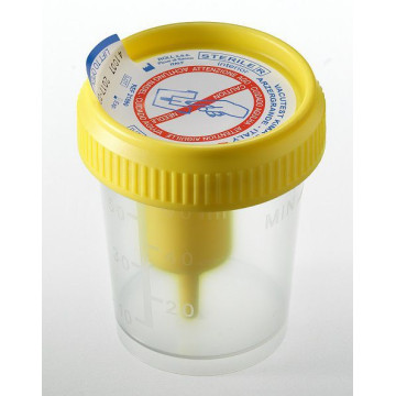 Contenitore urina 120 ml con dispositivo prelievo sterile. Conf.200 pz.