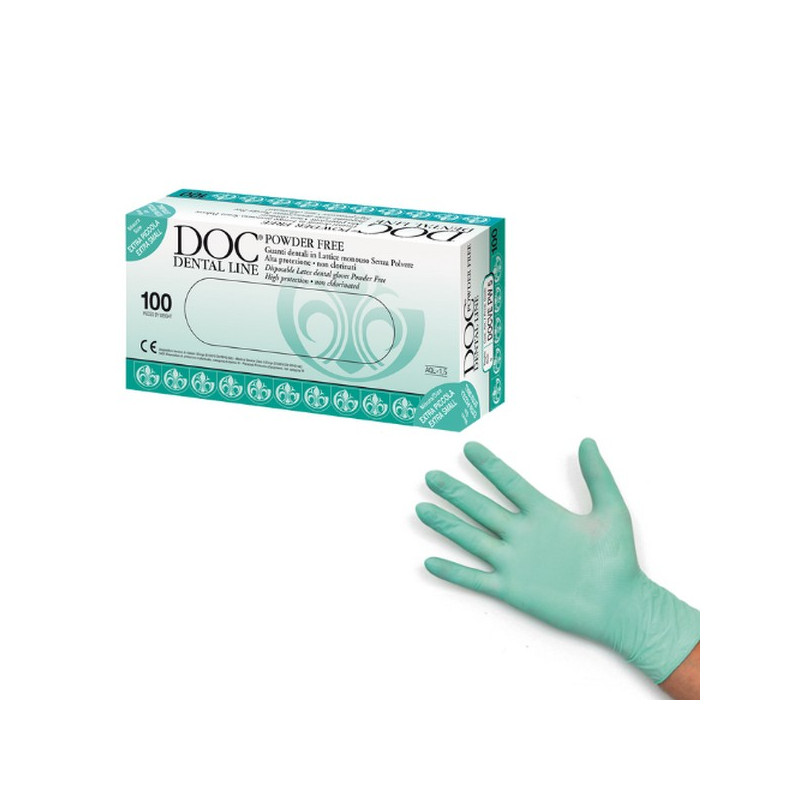 Guanti monouso per Dentisti DOC DENTAL LINE - Tg. XS - lattice senza talco - Conf.100 pz. Guanti monouso per Dentisti DOC DENTAL LINE - Tg. XS - lattice senza talco - Conf.100 pz.