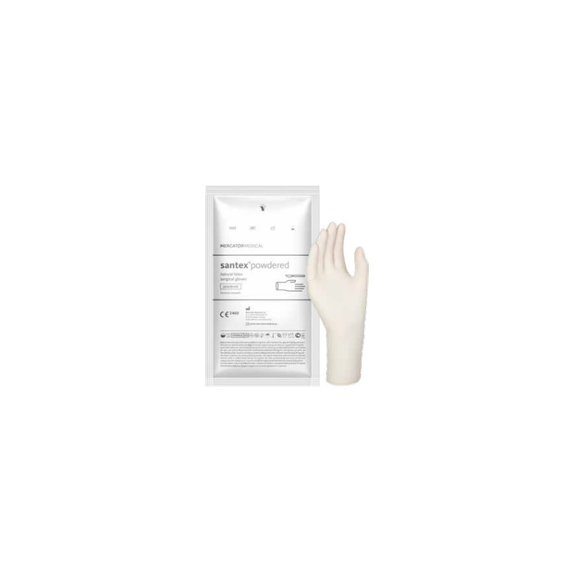 Guanti Chirurgici Sterili Santex - Tg.6,5 con polvere - Conf.50 paia Guanti Chirurgici Sterili Santex - Tg.6,5 con polvere - Conf.50 paia
