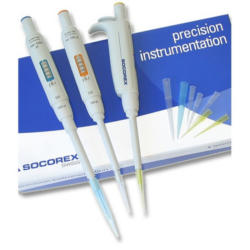 Micropipetta Socorex Acura volume variabile 825 2-20 ul Micropipetta Socorex Acura volume variabile 825 2-20 ul