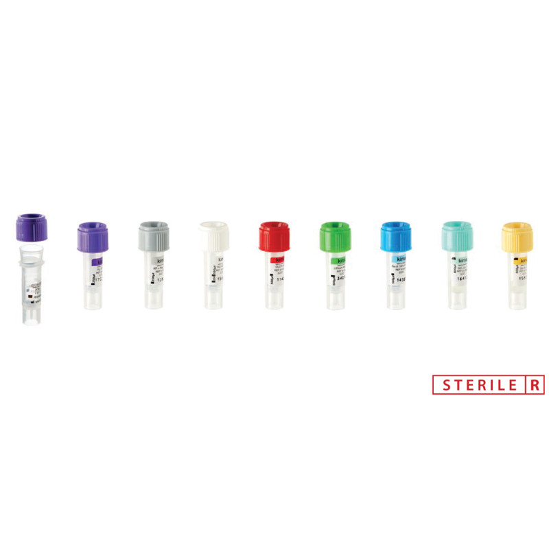 Provette per prelievi pediatrici con bordo collettore K3 Edta 500 ul Viola CF/1000 Provette per prelievi pediatrici con bordo collettore K3 Edta 500 ul Viola CF/1000