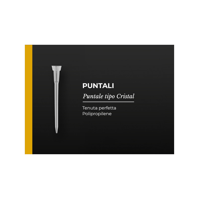 Puntale neutro Crystal 0-10ul conf. 1000 pz. Puntale neutro Crystal 0-10ul conf. 1000 pz.