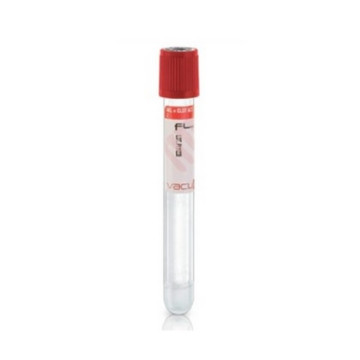 Provette Vacumed® 13 mm con Gel Separatore + Attivatore di Coagulazione x 5 ml di sangue, tappo rosso, sterile conf. 600 pz.