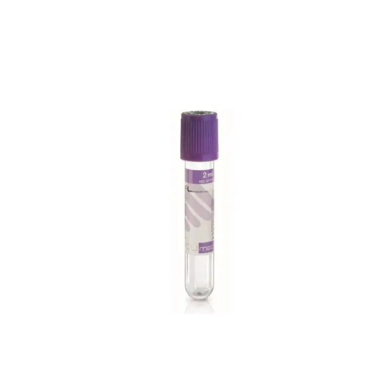 Provette Vacumed® 13x75 mm con K3 EDTA x 4 ml di sangue, tappo viola, sterile - conf.1200 pz. Provette Vacumed® 13x75 mm con K3 EDTA x 4 ml di sangue, tappo viola, sterile - conf.1200 pz.