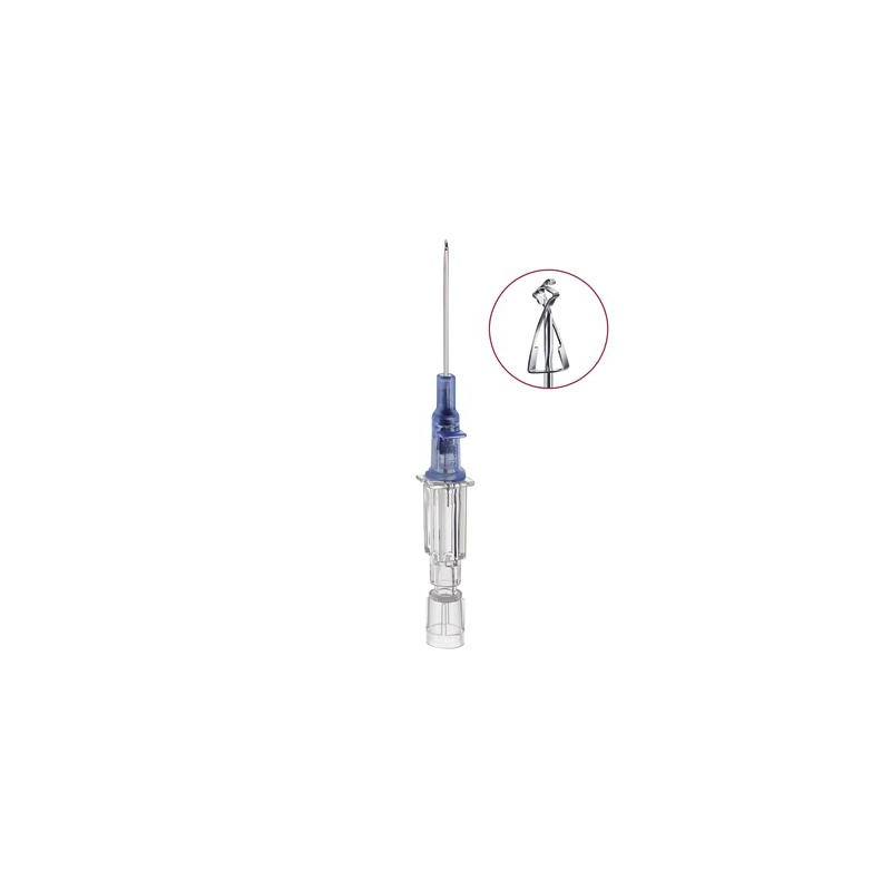 Introcan Safety PUR Aghi cannula monovia di sicurezza senza alette 16Gx32mm - grigio - Conf.50 pz. Introcan Safety PUR Aghi cannula monovia di sicurezza senza alette 16Gx32mm - grigio - Conf.50 pz.