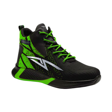 Scarpa da Lavoro Neon Shock High S3L SR ESD - Tg.38 - nero/verde fluo