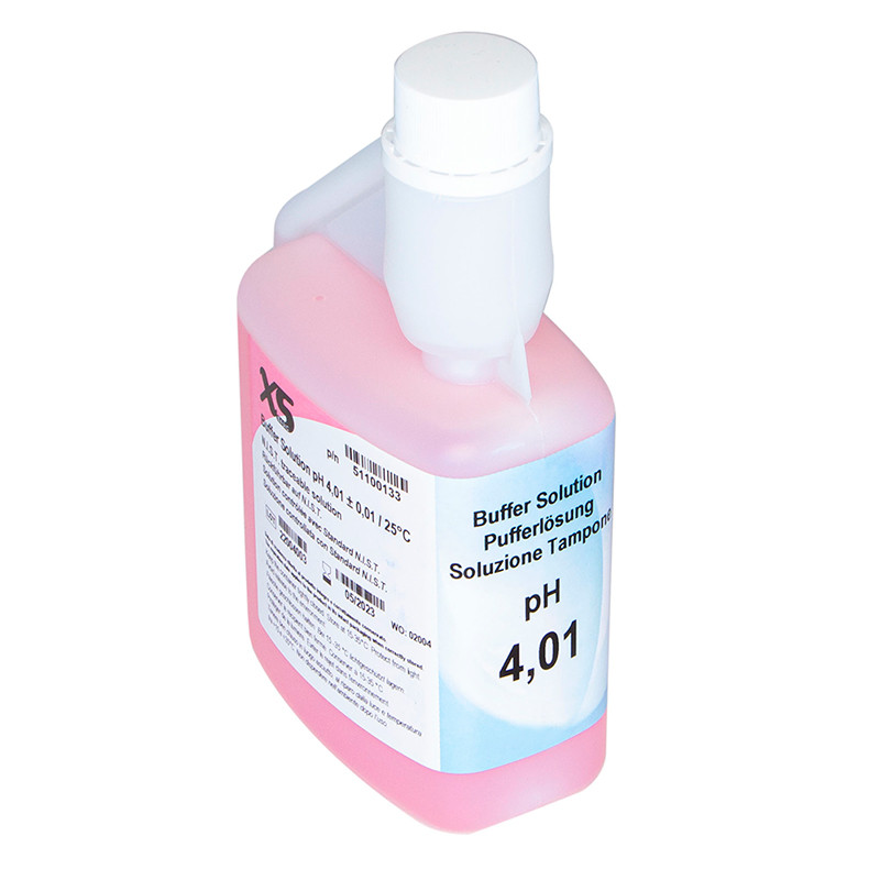 Soluzione tampone pH per taratura - XS Basic pH 4.01 /25°C (rosso) - 250 ml Soluzione tampone pH per taratura - XS Basic pH 4.01 /25°C (rosso) - 250 ml