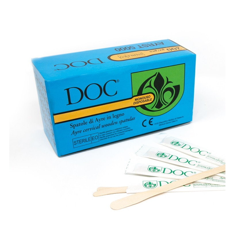 Spatole AYRE legno sterili - conf.200 pz. Spatole AYRE legno sterili - conf.200 pz.