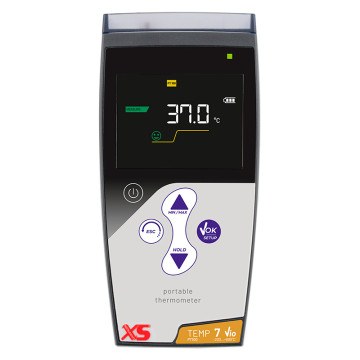 Termometro digitale portatile per sonde PT 100 Range -200... +999 °C senza sonda