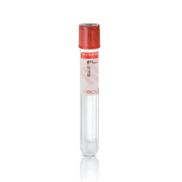 Vacumed® provetta sottovuoto 16×100 mm con Gel Separatore con Attivatore tappo rosso, sterile - Conf. 100 pz