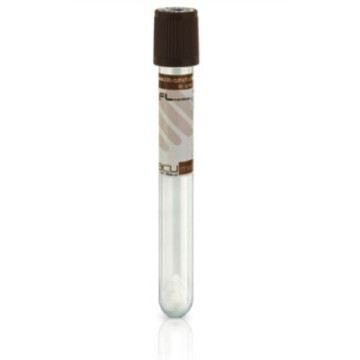 Vacumed® provette sottovuoto 13×100 mm con Granuli Separatori con Attivatore tappo marrone, sterile Conf. 100 pz