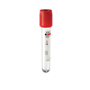 Vacutest Provetta 13x75 Attivatore della coagulazione 4ml tappo rosso - Conf.100 pz.