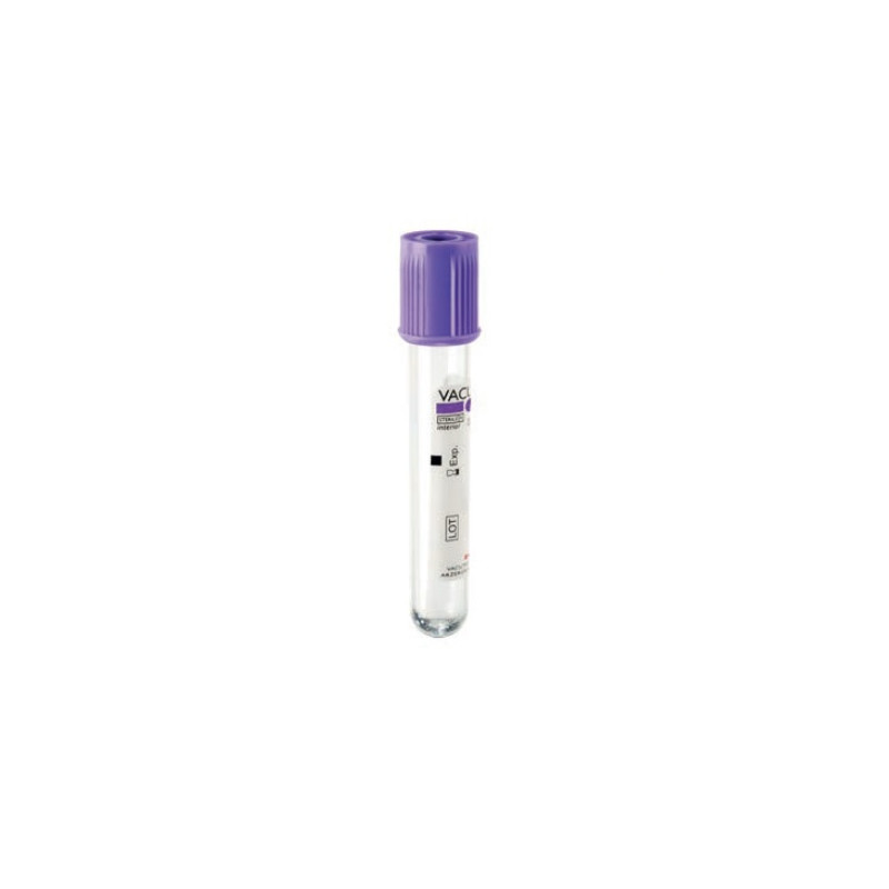Vacutest Provetta 13x75 K3EDTA - 3ml tappo viola - Conf.100 pz. Vacutest Provetta 13x75 K3EDTA - 3ml tappo viola - Conf.100 pz.