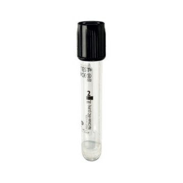 Vacutest Provetta 13x75 Ves 1,6ml tappo nero confezione 100 pz.
