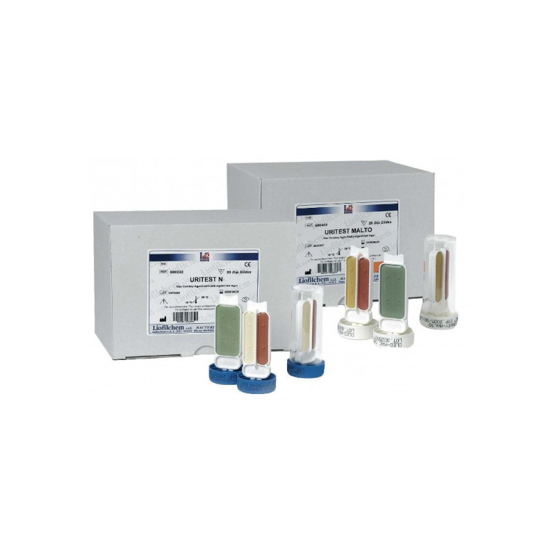 URITEST - Mac Conkey Agar, Cetrimide Agar,. Cled Andrade Agar (grigio-verde) confezione 120 slide URITEST - Mac Conkey Agar, Cetrimide Agar,. Cled Andrade Agar (grigio-verde) confezione 120 slide