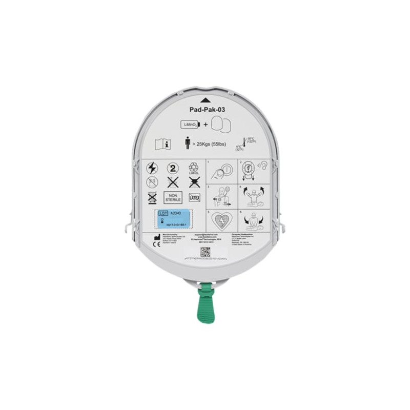 Kit batteria ed elettrodi adulti per Defibrillatore Heartsine Samaritan Pad - Adulti Kit batteria ed elettrodi adulti per Defibrillatore Heartsine Samaritan Pad - Adulti