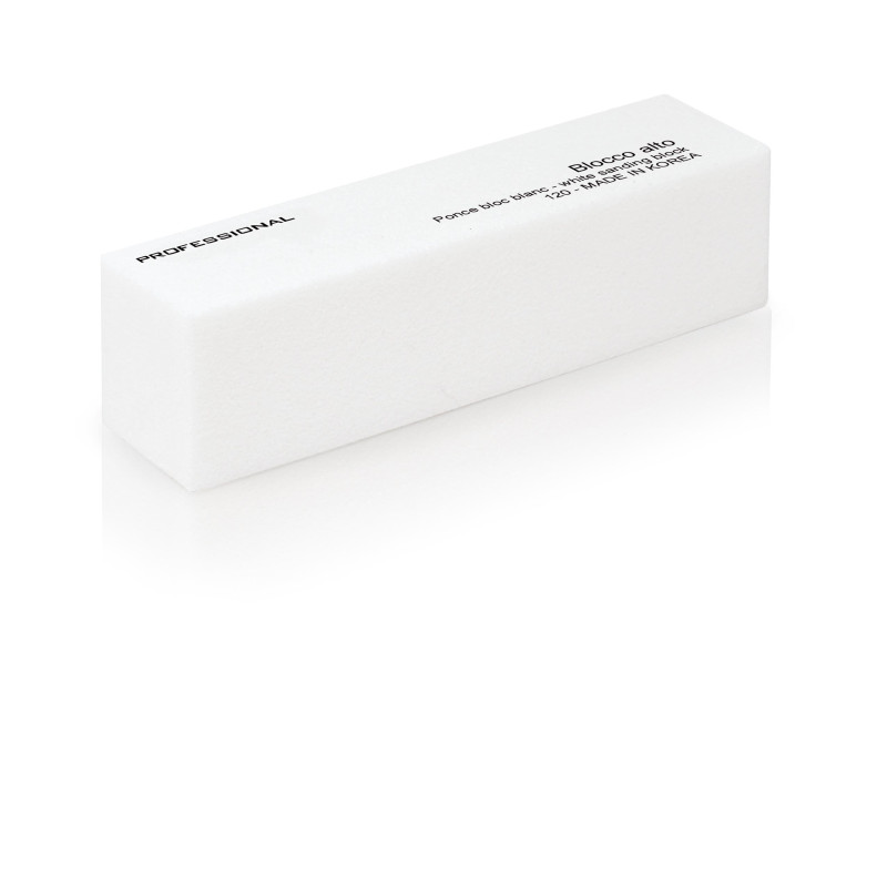 Mattoncino Unghie Alto Bianco - grana 120 Mattoncino Unghie Alto Bianco - grana 120