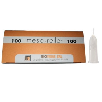 AGHI MESOTERAPIA LUER meso-relle 27G 0,40x4 mm (AAL4.) (AAL4.) - grigio - Conf.100 pz.