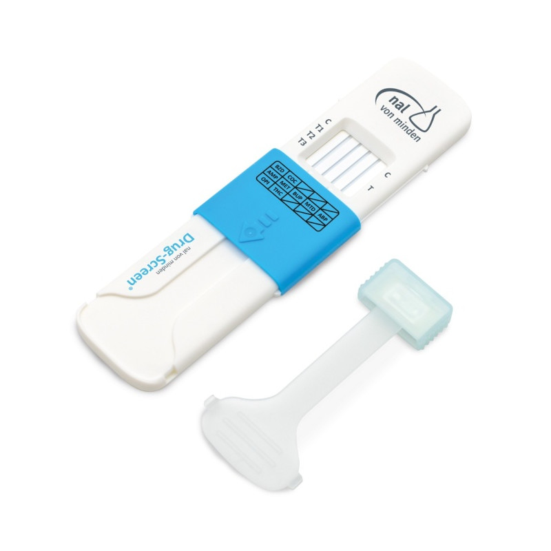 Drug-Screen Multi 9A Saliva Tracer AMP50, BZD10, BUP10, COC10, KET30, MDMA50, MET50, MOR/OPI10, THC15 confezione 10 test Drug-Screen Multi 9A Saliva Tracer AMP50, BZD10, BUP10, COC10, KET30, MDMA50, MET50, MOR/OPI10, THC15 confezione 10 test