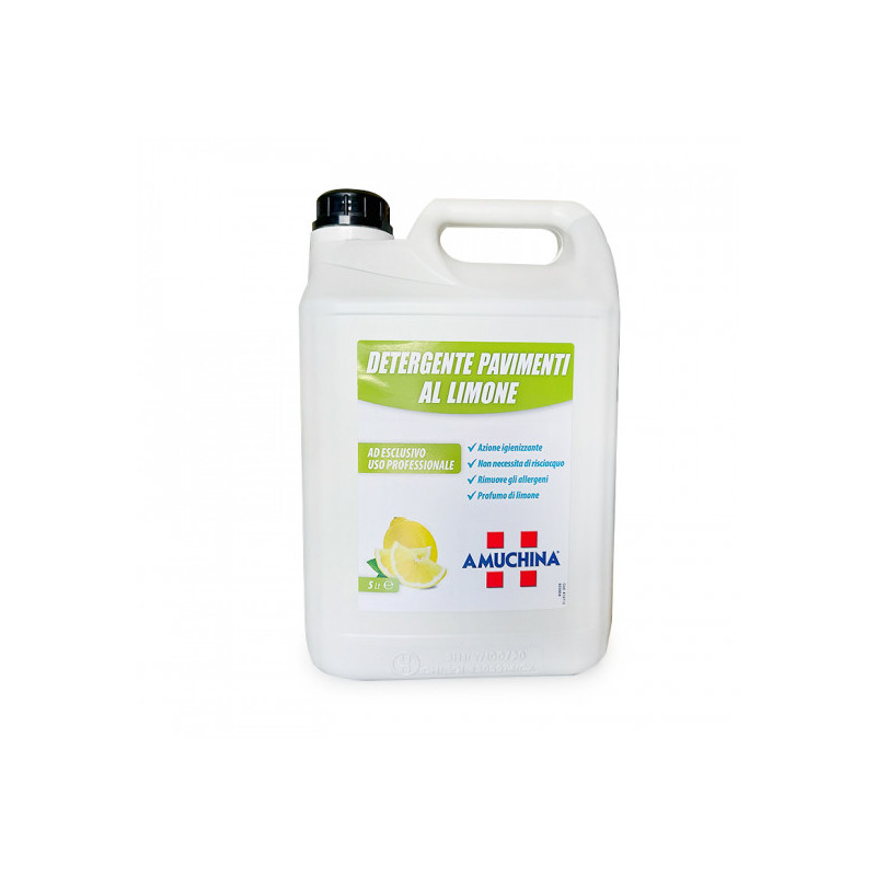 Amuchina detergente igienizzante per pavimenti - limone - Tanica 5 litri
