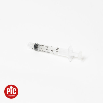 Siringhe PIC 2,5 ml senza ago luer lock – conf.100 pezzi