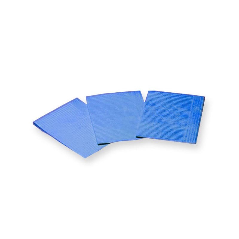 Bavaglini/Salviettine politenate blu 33 x 45 cm - Conf.500 pz.