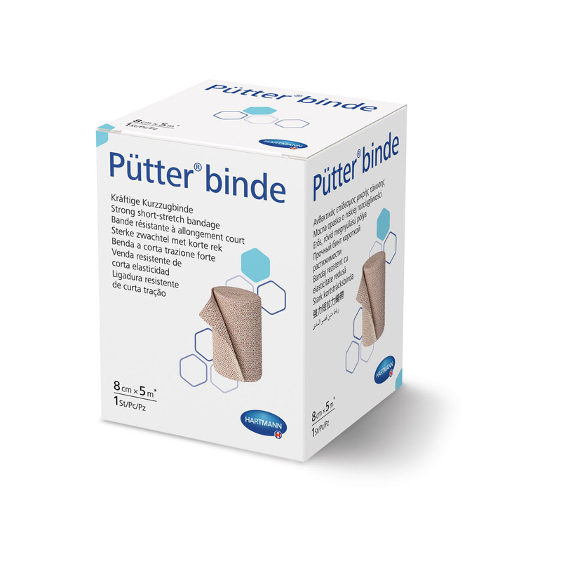 Benda compressiva in cotone Putterbinde - 8 cm × 5 m - 1 rotolo Benda compressiva in cotone Putterbinde - 8 cm × 5 m - 1 rotolo