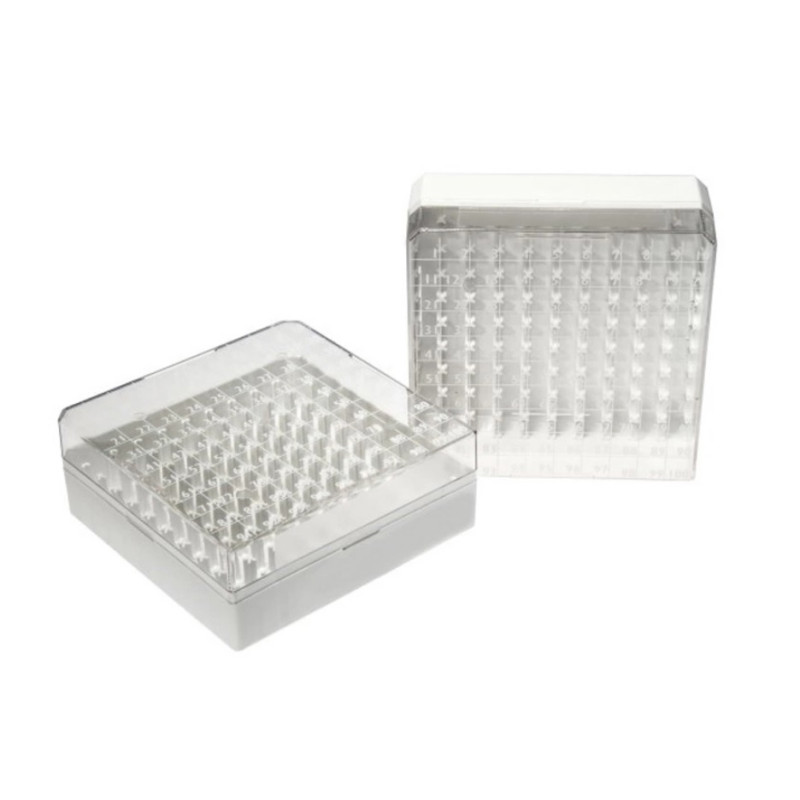 CryoGen® Box da 100 posti per provette colore giallo CF/5 CryoGen® Box da 100 posti per provette colore giallo CF/5