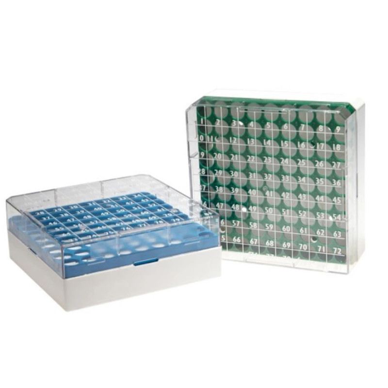 CryoGen® Box da 81 posti per provette da 1 e 2 ml con griglia gialla tampografata. Conf.5 pz. CryoGen® Box da 81 posti per provette da 1 e 2 ml con griglia gialla tampografata. Conf.5 pz.