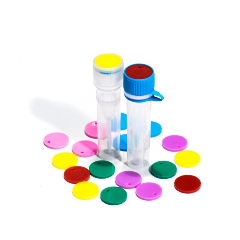 Dischetto per tappo a vite rosso per microprovette tappo a vite conf. 1000 pz Dischetto per tappo a vite rosso per microprovette tappo a vite conf. 1000 pz