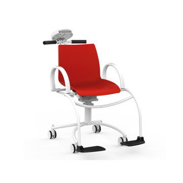Wunder DE20 Bilancia sedia digitale con ruote rossa - 250 kg - Classe III