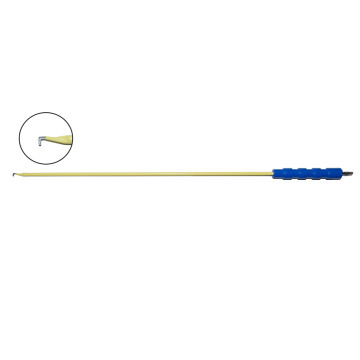 Elettrodo uncino L per laparoscopia per elettrobisturi monopolare - 47 cm