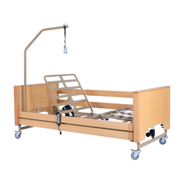 Letto degenza a 4 snodi elettricoad altezza variabile 84-125 cm - su ruote