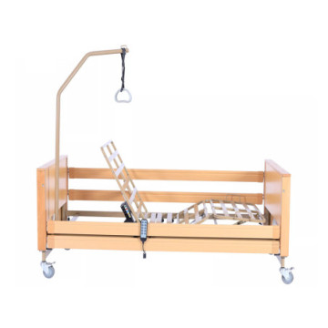 Letto degenza a 4 snodi elettricoad altezza variabile 84-125 cm - su ruote