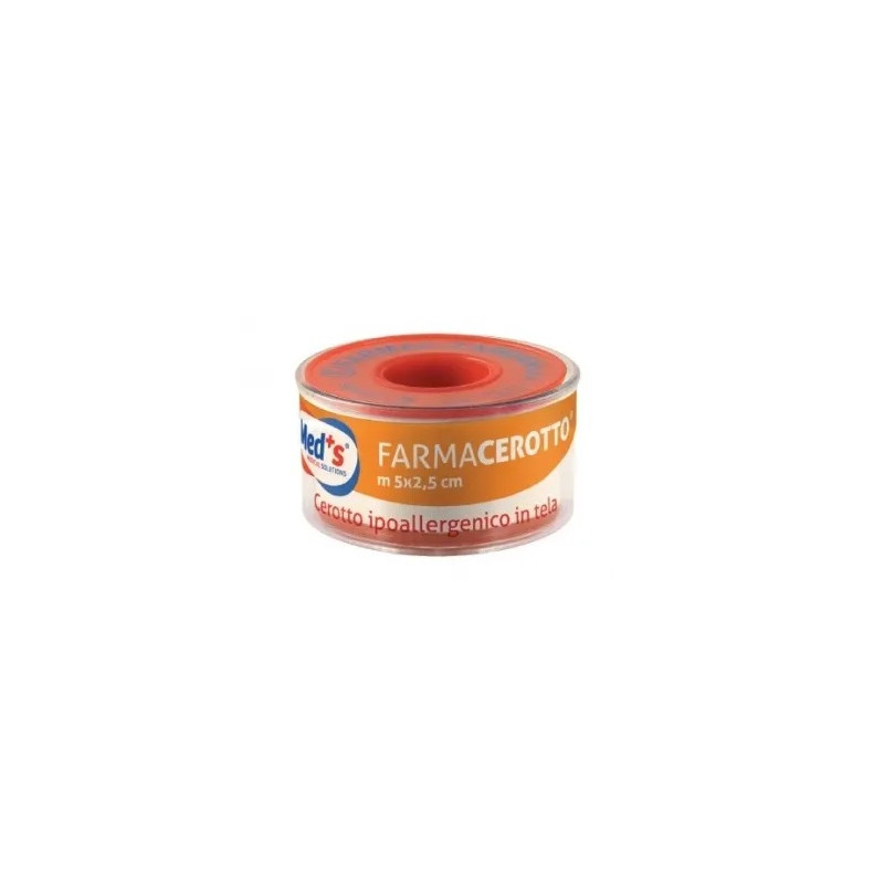 Med's Farmacerotto Ipoallergenico in Tela - m 5x2,5 cm con coprirocchetto - 1 pz. Med's Farmacerotto Ipoallergenico in Tela - m 5x2,5 cm con coprirocchetto - 1 pz.