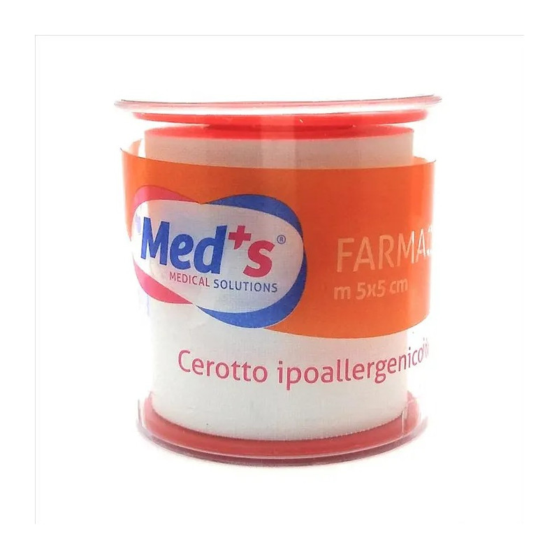 Med's Farmacerotto Ipoallergenico in Tela - m 5x5 cm con coprirocchetto - 1 pz. Med's Farmacerotto Ipoallergenico in Tela - m 5x5 cm con coprirocchetto - 1 pz.