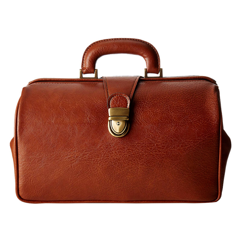 BORSA MEDICO DOTTORE IN SKAY SIMILPELLE SUPERTEXAS - 42x21xh.25cm - cognac